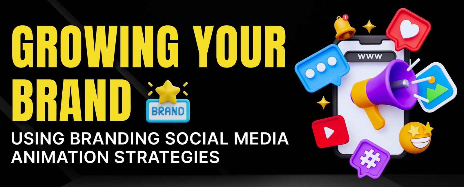 Growing your brand using social media branding animation strategies