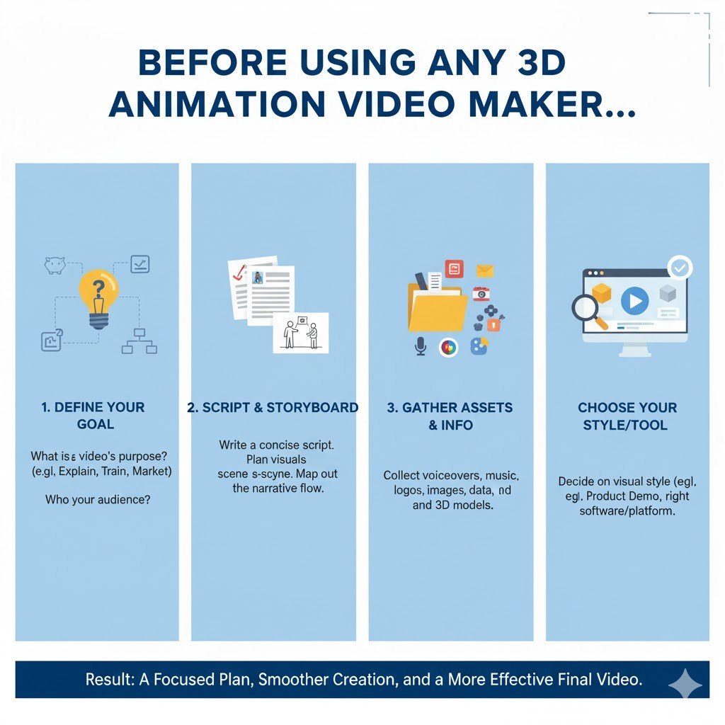 Before Using Any 3D Animation Video maker